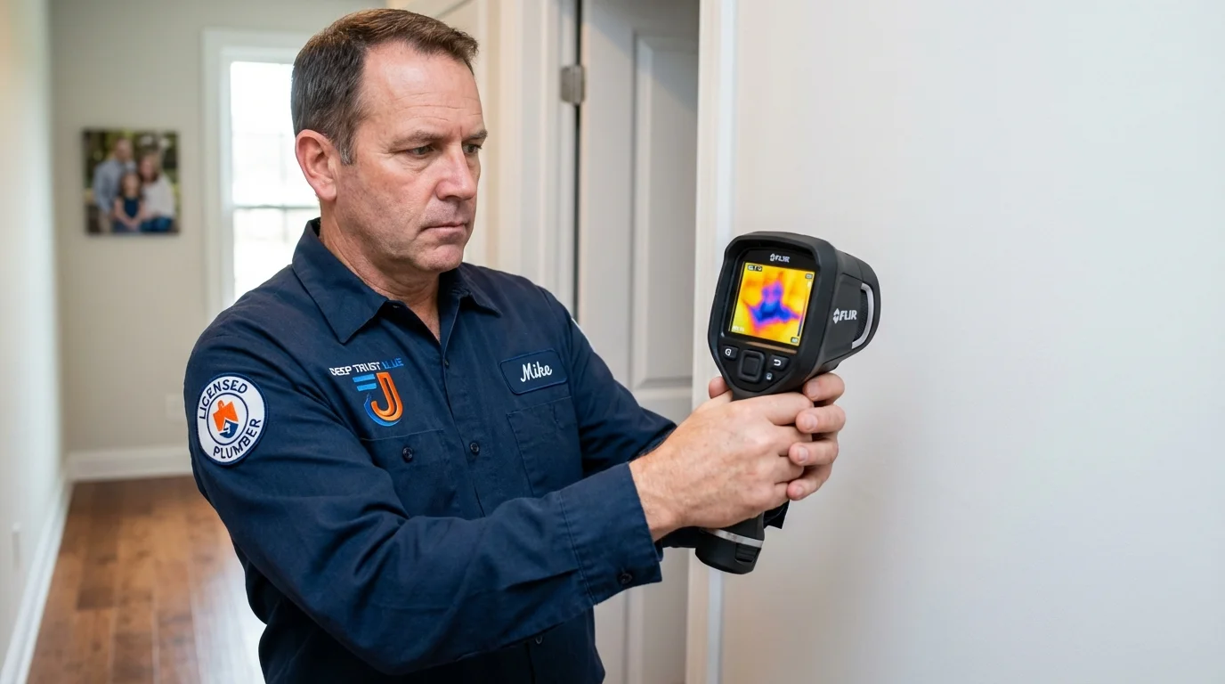 Thermal imaging leak detection by Johns Plumbing LLC in Atchison